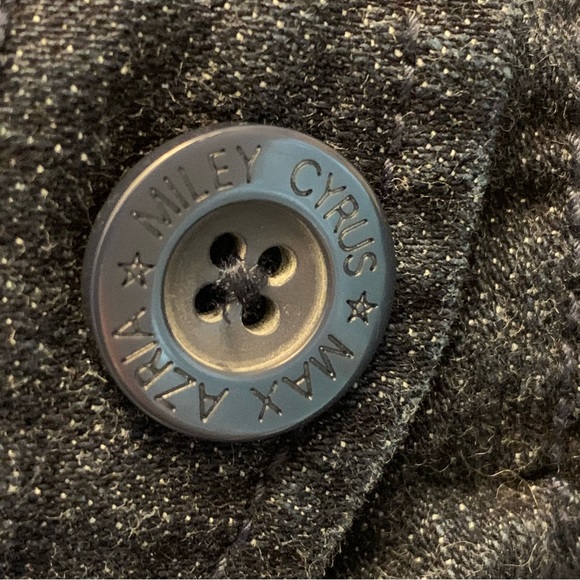 Womens 5 Juniors MILEY CYRUS MAX AZRIA Blue Rinse Denim Scrunch Micro Mini Skirt - Picture 7 of 10